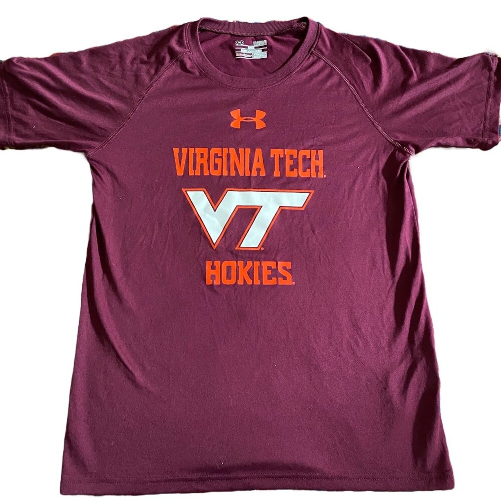Virginia Tech University Hokies Under Armour Tee Shirt, Youth Large